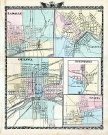 LaSalle, Galena, Ottawa, Jonesboro, Sparta, Illinois State Atlas 1876